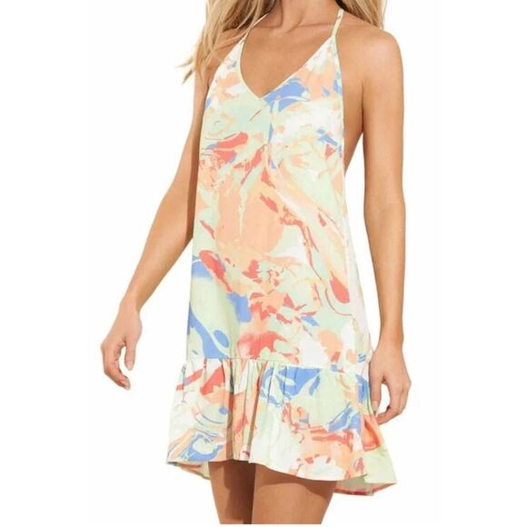 Anthropologie Maaji Womens M Sundress/Swim Cover Up Halter Mini - Picture 1 of 13